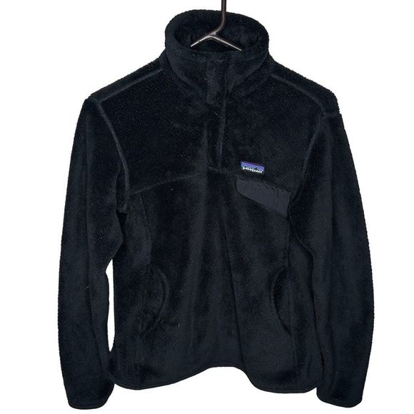Patagonia Fleece Retool Black Pullover Womens Small - Picture 1 of 3